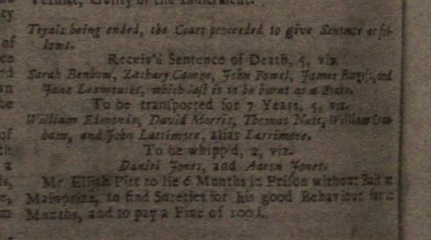 Gloucester Journal 1 April 1723