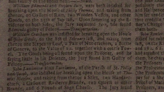 Gloucester Journal 18 March 1723
